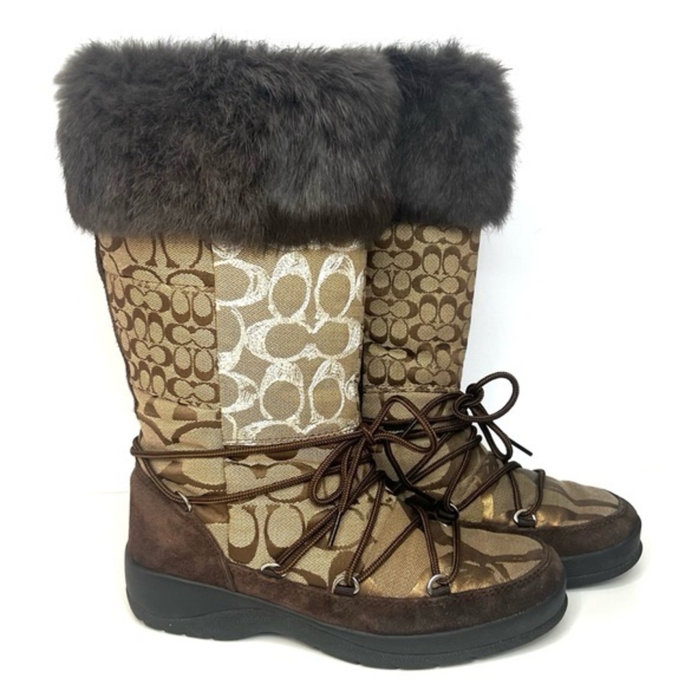 Coach Laurilyn Snow boots w/ Fur trim